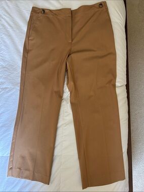 Ann Taylor Cropped Pants in Camel Brown